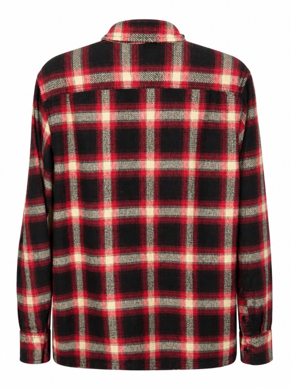 Vans-Red-Black-Plaid-Flannel-Men-Button down- Medium - Picture 2 of 14